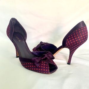 Bebe polka dotted pumps